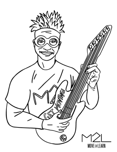 Move To Learn coloring page